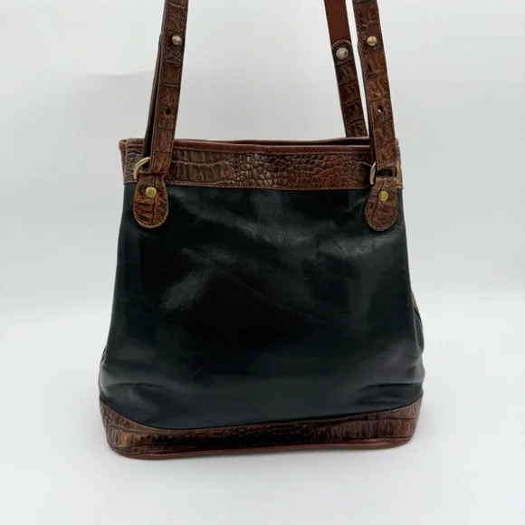 Brahmin Black and Brown Shoulder Bag - Picture 4 of 10